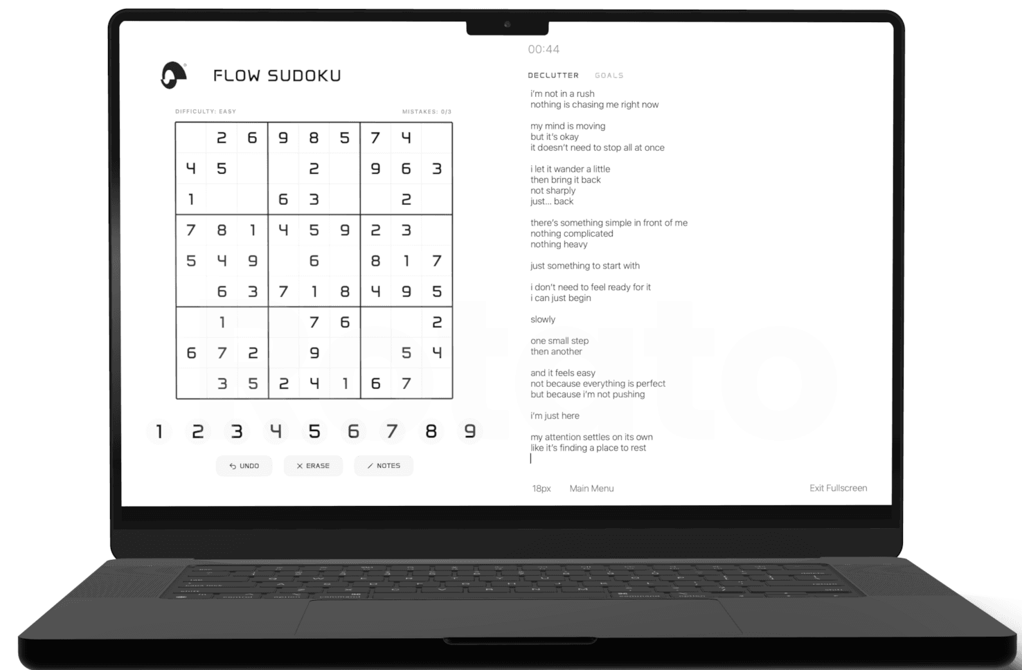 Flow Sudoku running on Mac